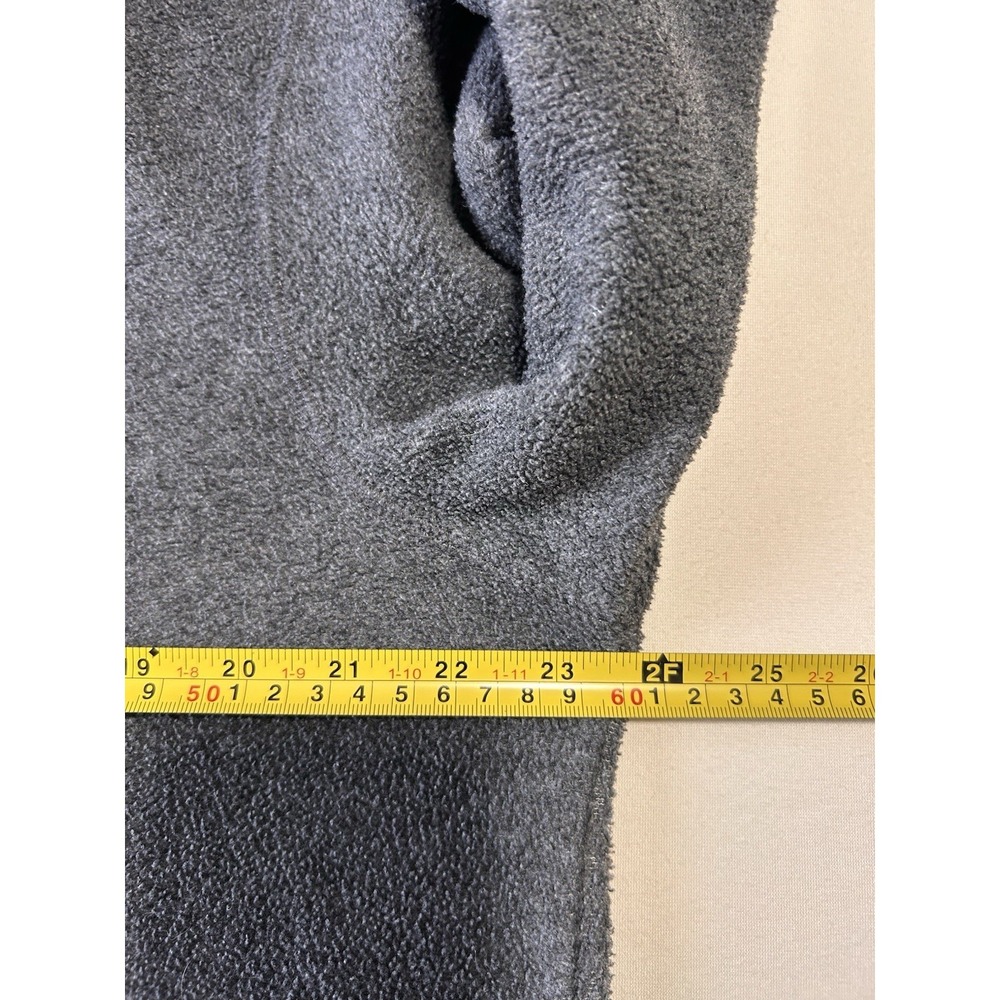 Faded Glory Women's Fleece Cardigan Jacket L 12/14 Gray Button Front Cozy - Picture 7 of 8